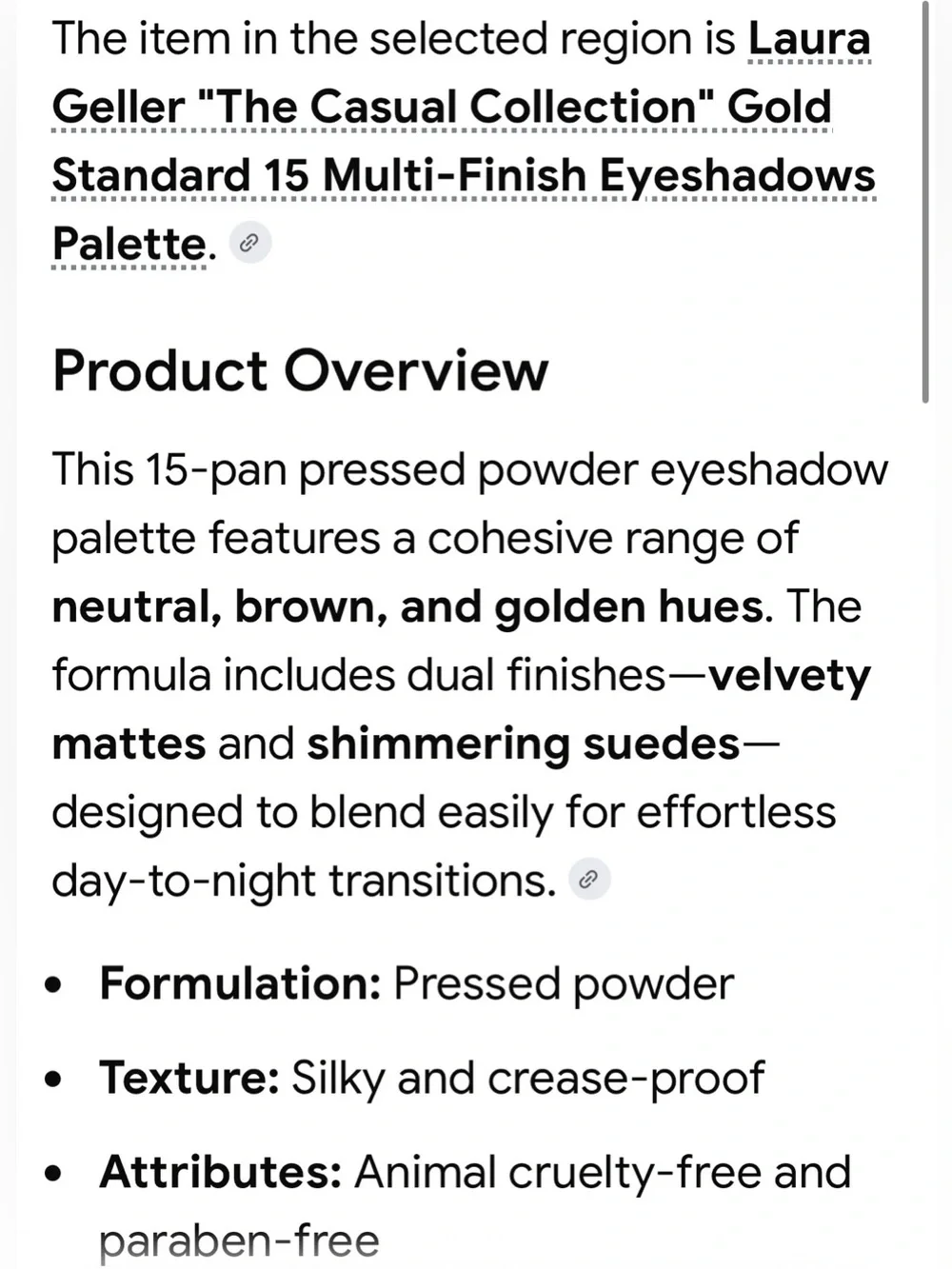 Laura Geller Neutral Eyeshadow 15 Multi-Finish Palette — Browns, Golds, Creams